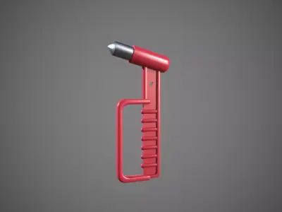 Emergency Hammer Low-poly 3D model