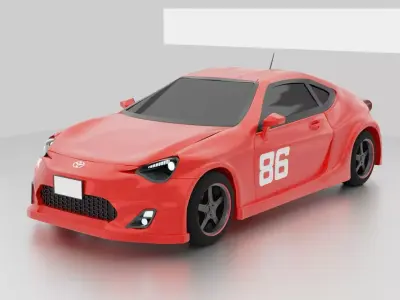 toyota gt86 3D model