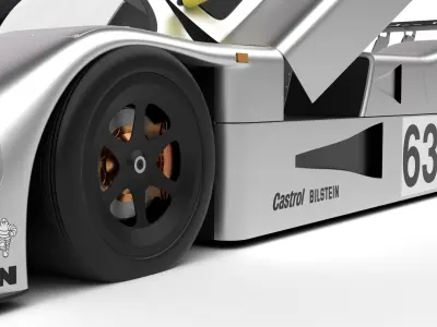 Mercedes Benz C9 1987 Sauber Racing HQ 3d model 3D model