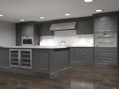 Luxury Kitchen 3D model