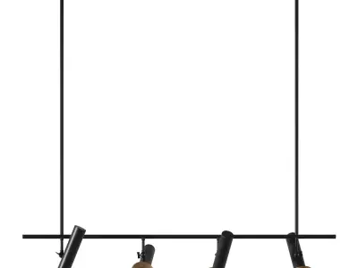 Hanging row chandelier Aromas Focus 3D model