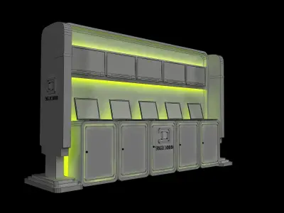  Booth Exhibition Stand a444c 3D model
