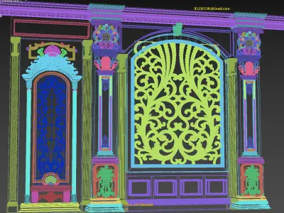 Classic Door Royal 3 3D model