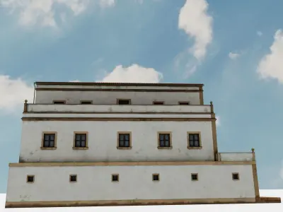 VILLA OLD  Low-poly 3D model