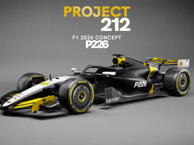 F1 2026 car concept - P226 3D model