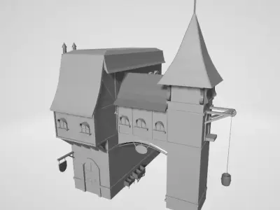 Medieval House 3D model 3
