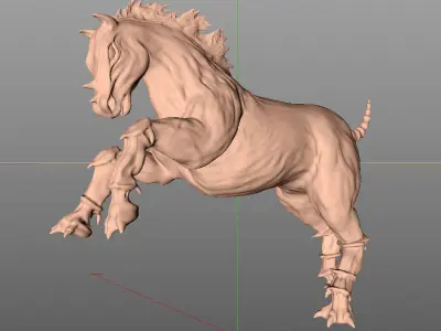 Fantasy Horse - detailed 3D model