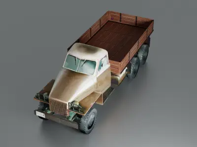 Dump Loader Star Truck Low-poly 3D model