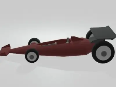 Simple Racecar 3D model