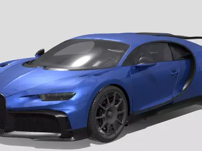 COLLECTION 8 SPORT CARS Low-poly 3D model