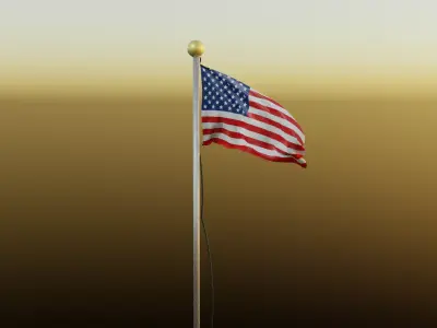 United States Flag  Free 3D model