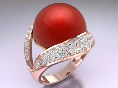 Stone Ring  - GN232 3D print model