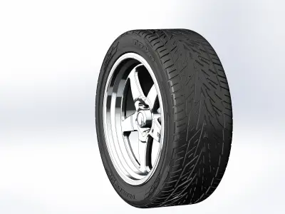 Custom wheels Weld Racing Ventura S105 for your scale model 3D print model