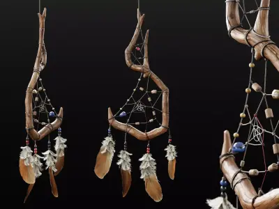 Dreamcatchers Pack Low-poly 3D model