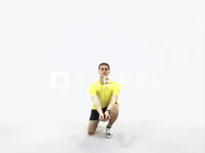 Romance 03A Volleyball Digging Sports Man Low-poly 3D model