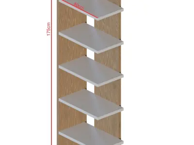 Bookshelf Free 3D model purchase