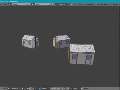 A Small House Low-poly 3D model