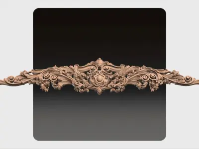 Carved decor for cnc 36 3D model