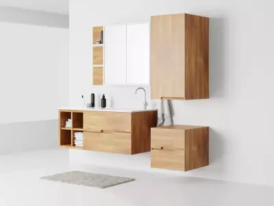 Bathroom Furniture Set 3D model