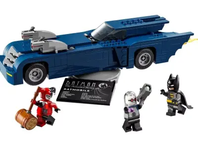 PixelBricks3D - LEGO Batman with the Batmobile  3D print model