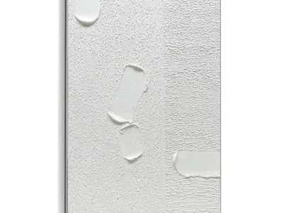 Plaster Two Photo Frame 482 Low-poly 3D model