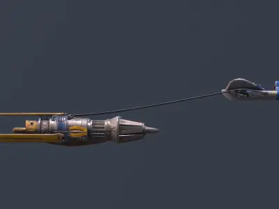 Star Wars  Anakin Pod Racer Low-poly 3D model