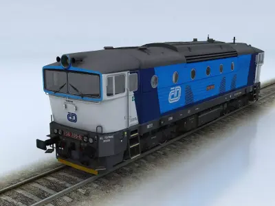 T750 Brejlovec Low-poly 3D model