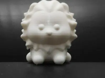 Cute Lying Lion 3D print model