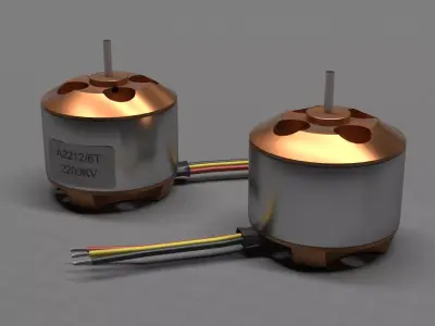 Brushless Electric Motor 3D model
