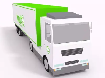 truck by RICHARD HIND Low-poly 3D model