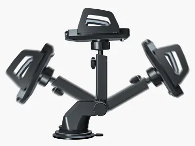 ADJUSTABLE UNIVERSAL CAR PHONE MOUNT 3D model