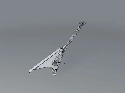 Jackson randy rhoads snakeskin guitar Free 3D model