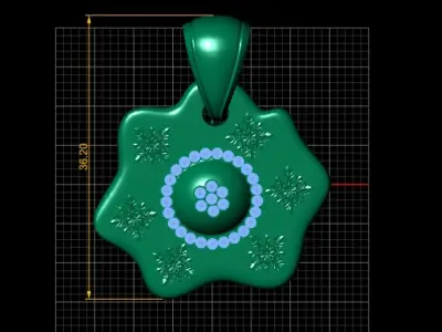 EGG STYLE PENDANT 3D PRINTABLE MODEL  3D print model