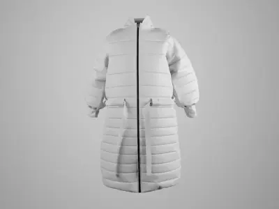 PUFFER DOWN JACKET 3D MODEL 3D model