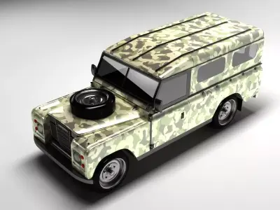 Land Rover 1990 3D model