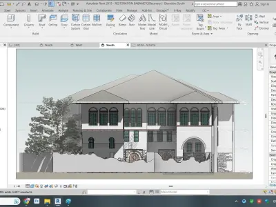 Restoration Traditional Albanian House in Revit 2019  3D model