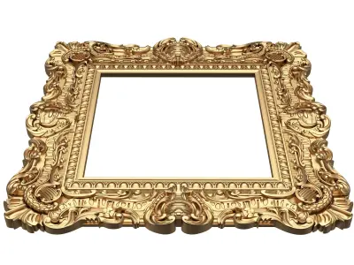Classic Frame 02 Low-poly 3D model