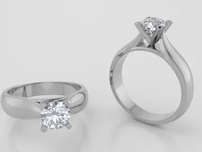 Round 0-75-CT Quarter Round Profile Shank Width 3-5mm 3D print model