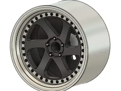 3SDM 3 06 RIMS FOR DIECAST 64 SCALE 3D print model