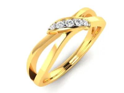 Band 3dm Render Details diamond ring gold 3D print model purchase