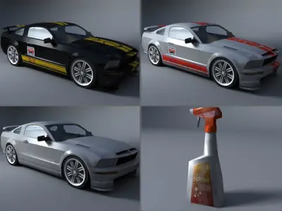 Street Drivers Low-poly 3D model