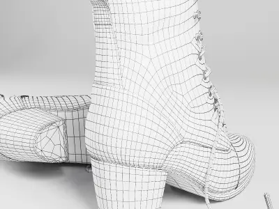 Female boots Diesel 3D model