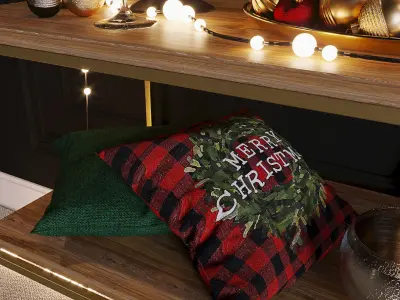 Christmas decor set 03 3D model