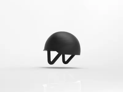 Jockey Helmet - Low Poly 3D print model
