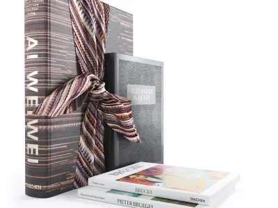 Book Set 2 gift of books 3D model