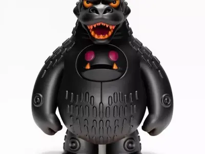  Obsidian kaiju Godzilla Sofubi toy 3D print model