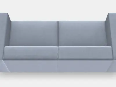 JATTEBO 3-seat modular sofa 2 Low-poly 3D model