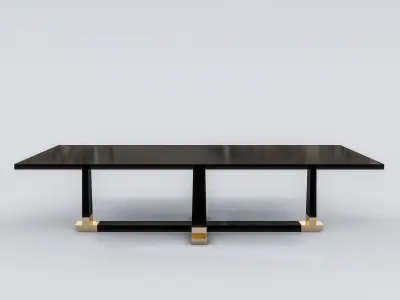 Quattre Dining Table Low-poly 3D model