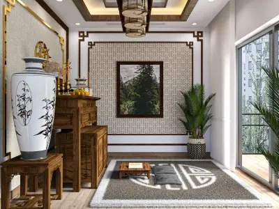 Altar room interior  3D model