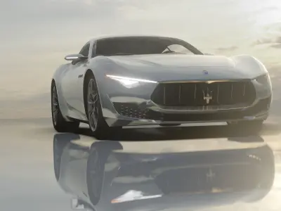Maserati Alfieri- Photorealistic Low-poly 3D model